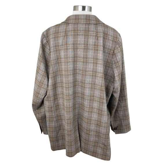 Madewell Caldwell Double-Breasted Blazer in Wardlow Plaid Size 1X Academia - Picture 3 of 4